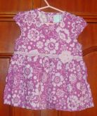 Bata Florida Lilas com flores Carinhoso tamanho 3