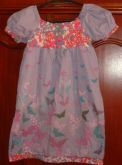 Vestido Roxo com borboleta